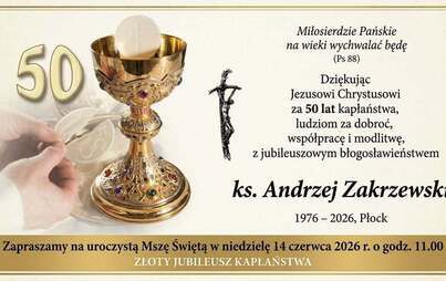 Zdjęcie do Złoty Jubileusz Kapłaństwa ks. Andrzeja Zakrzewskiego