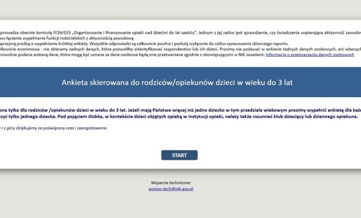Zdjęcie do Ankieta "Organizowanie i finansowanie opieki nad dziećmi do lat sześciu"