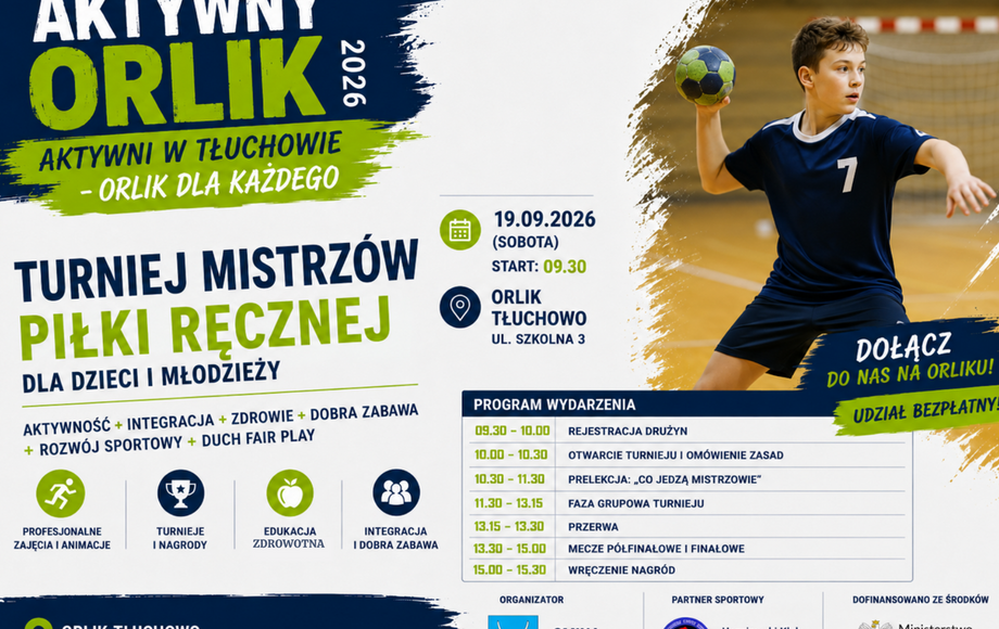 Turniej piłki ręcznej na Orliku 19 września 2026