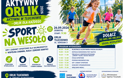 Zdjęcie do Sport na wesoło - zapraszamy na Aktywny Orlik w Tłuchowie!