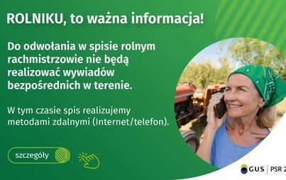 Zdjęcie do Powszechny Spis Rolny 2020