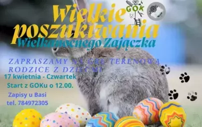 Zdjęcie do Gra terenowa - Wielkie poszukiwanie Wielkanocnego Zajączka